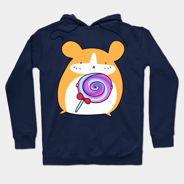 Lollipop Hamster Hoodie by saradaboru